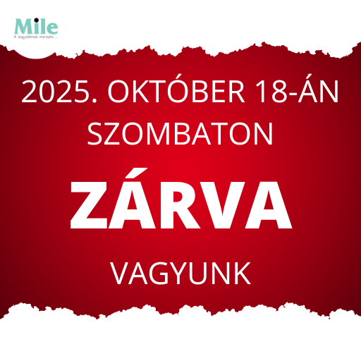 2025. október 18-án ZÁRVA vagyunk!